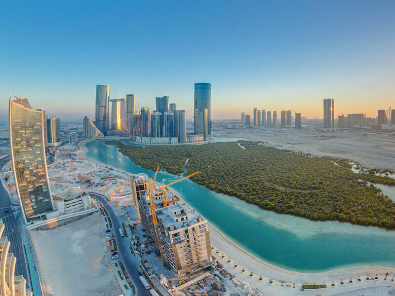 بناء ابراج جزيرة الريم