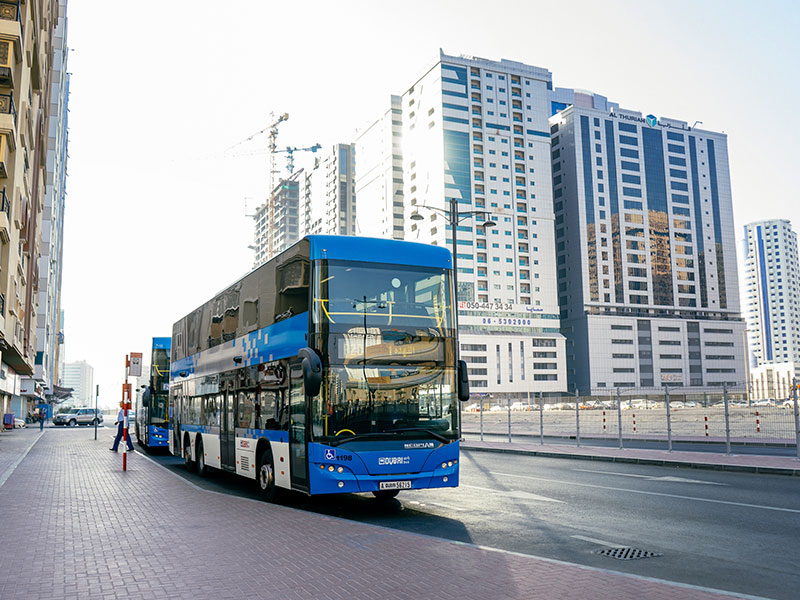 bus in Sharjah 