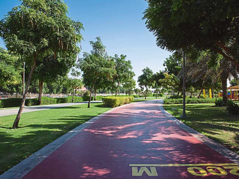 safa park Dubai walking line