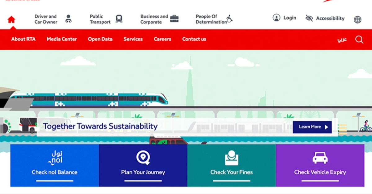 Nol card Dubai balance check