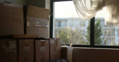 Too many cardboard boxes in a new apartment