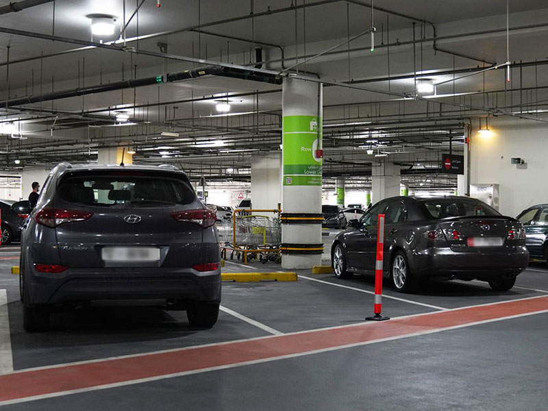 Parking in yas mall