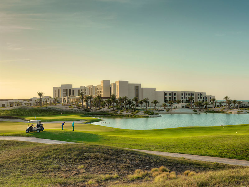 The Golf Course in park hyatt saadiyat