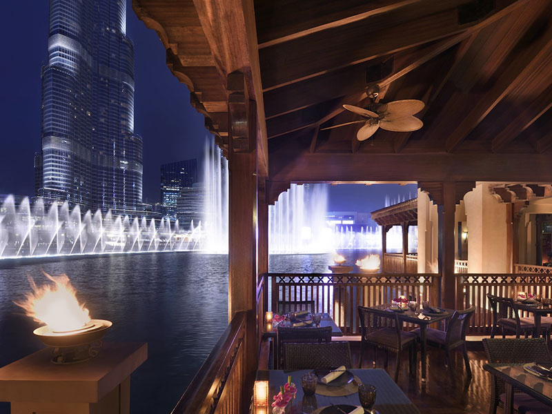 Restaurant With Dubai Fountain View