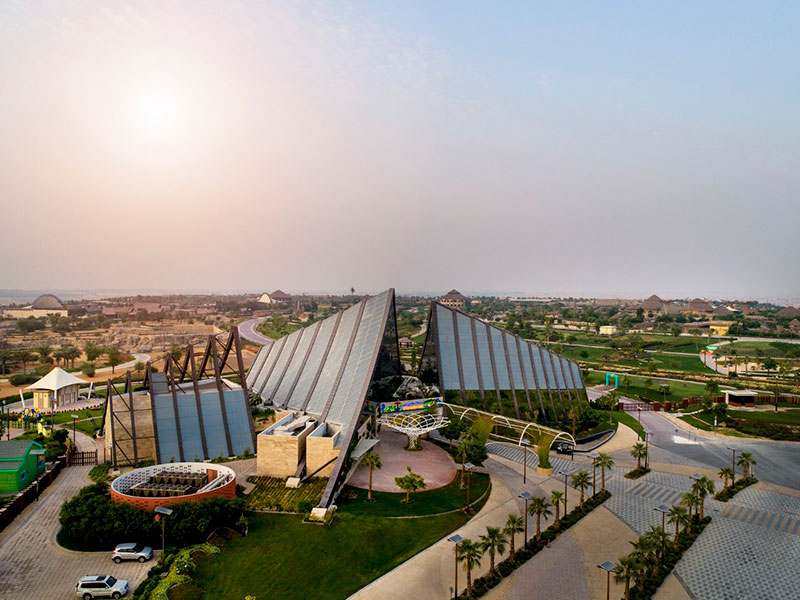 Dubai Safari Park from the top