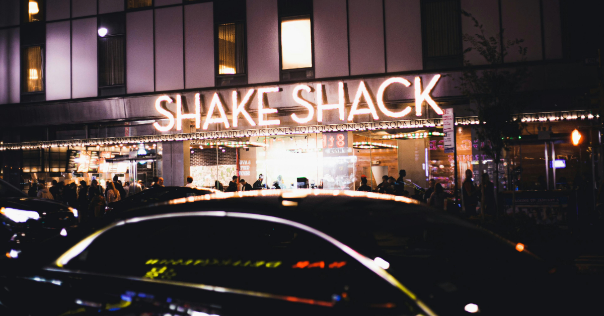 Shake Shack Signage on Street