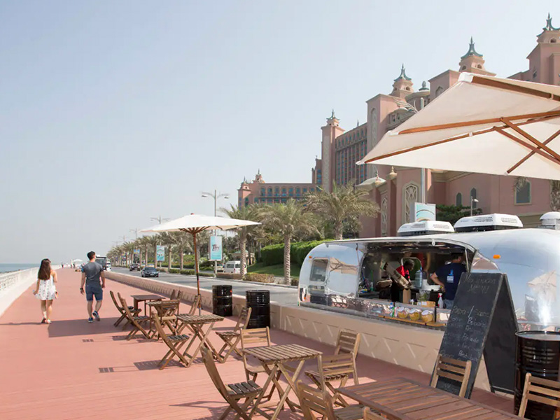 Palm Jumeirah Boardwalk food trucks