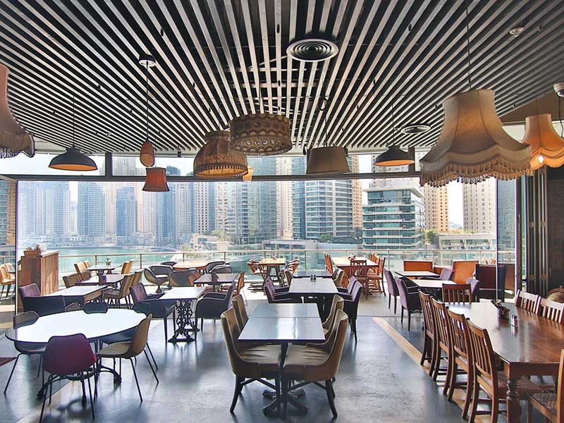 restaurants with Dubai Marina view 