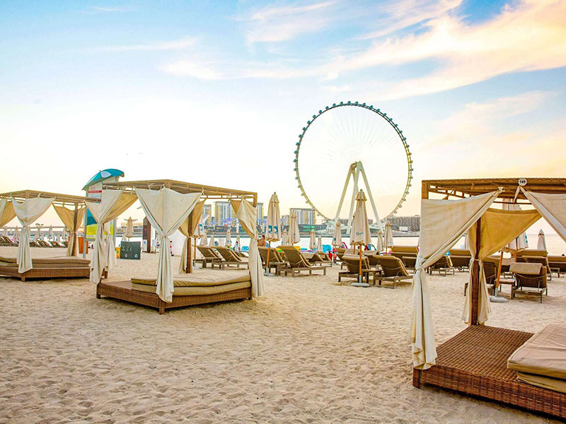 JBR Beach umbrellas