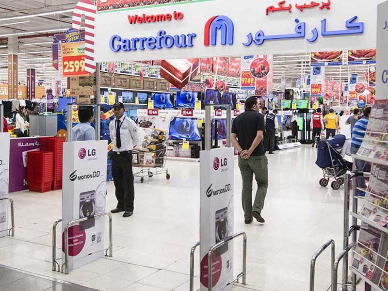 grocery shopping in Carrefour 