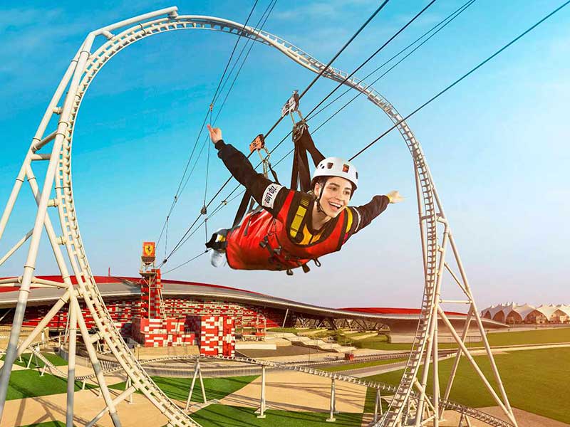 extreme rides at Ferrari World 