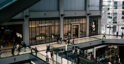 People walking in the Al Hamra Mall