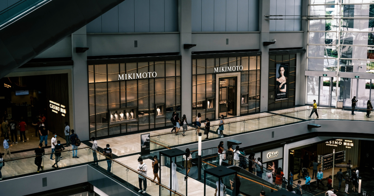 People walking in the Al Hamra Mall