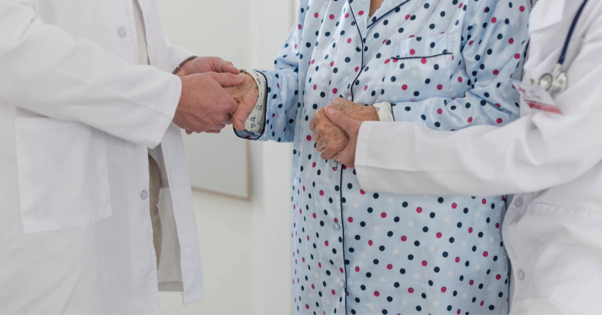 doctor speaking to patient