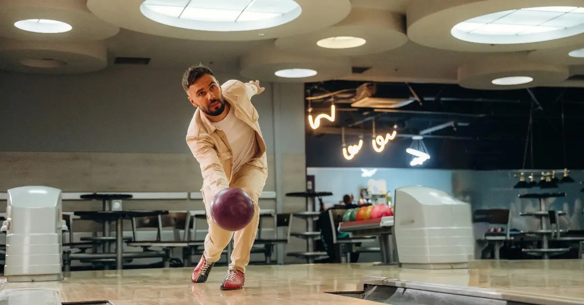 man playing Bowling