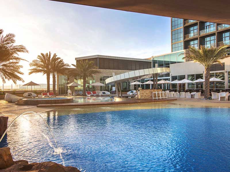 Rotana Abu Dhabi outdoor pool 