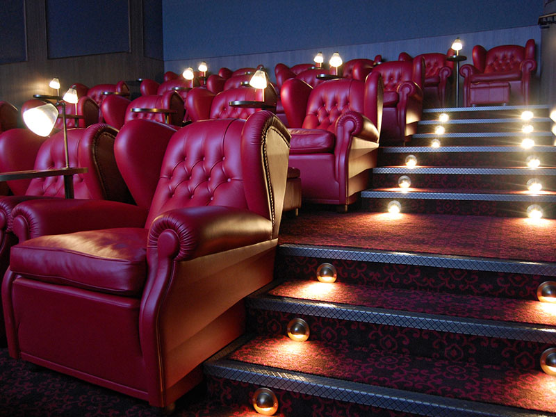 reclining seats in Roxy cinema 