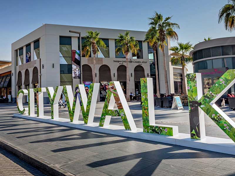 city walk in Dubai 