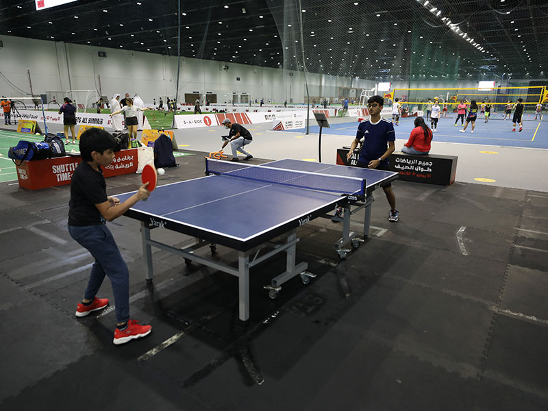 table tennis at Dubai Sports World