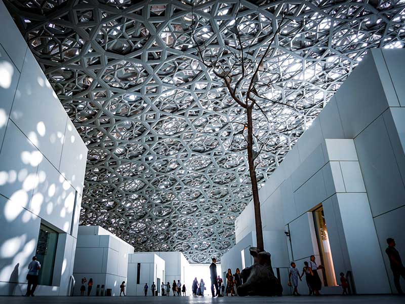 rain of light dome Louvre Abu Dhabi