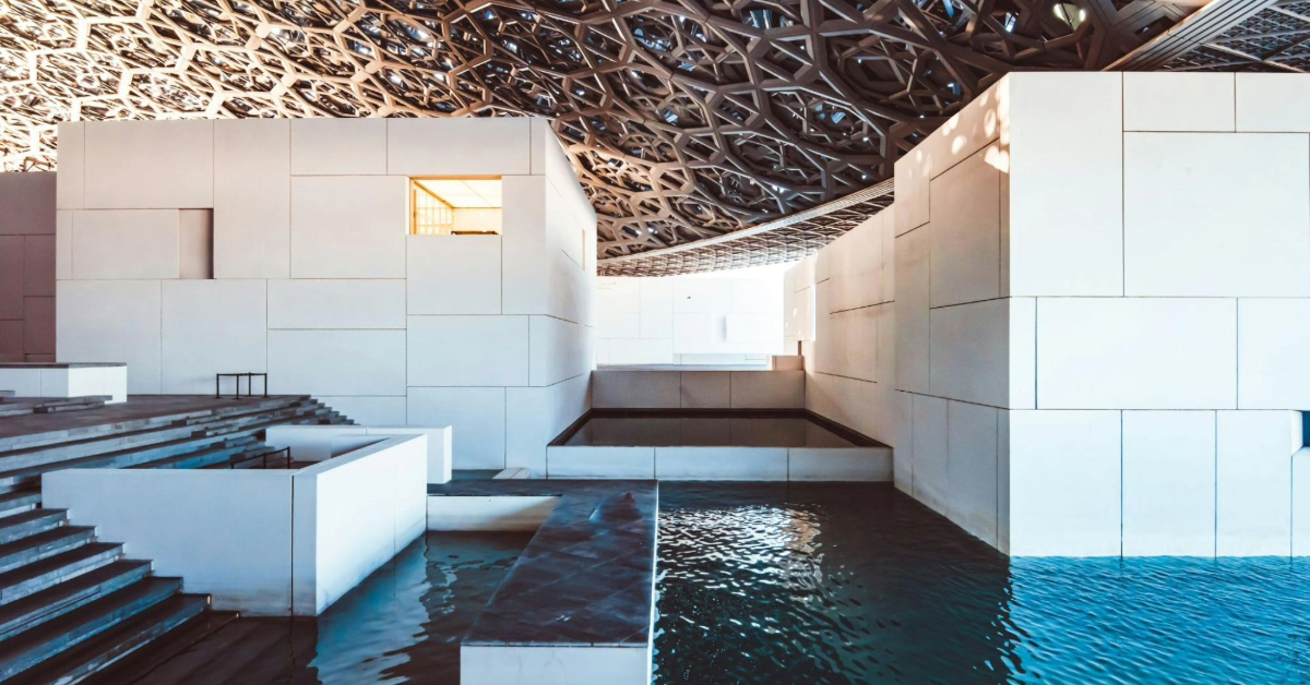 Interior view of a popular spot inside the Louvre Abu Dhabi