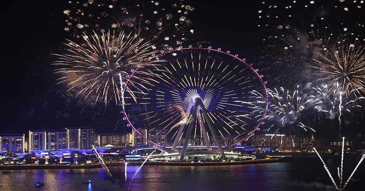 Bluewaters Island Fireworks in Dubai
