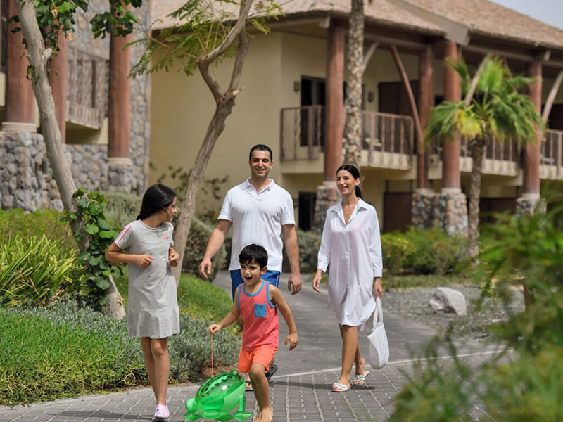 family at Dubai Parks and Resorts