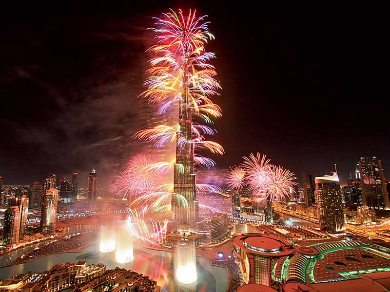 burj khalifa Fireworks 