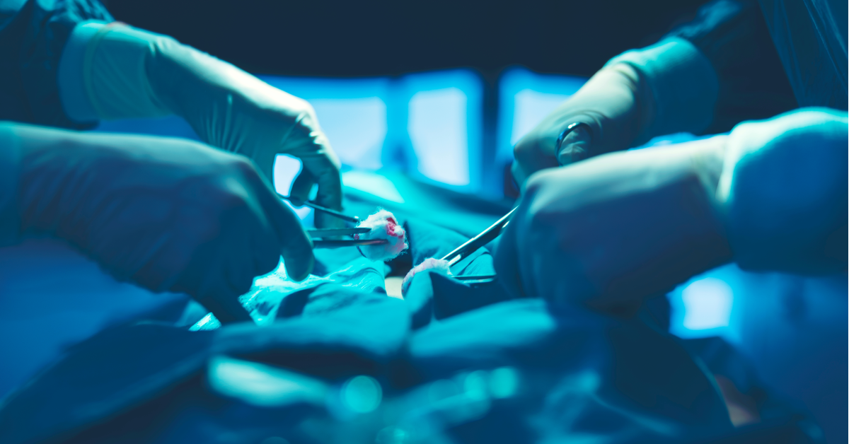 Surgical Team Performing Operation in Hospital
