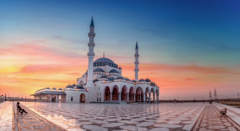 Al noor mosque in Sharjah Emirate