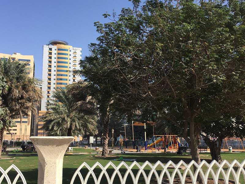 al nahda park sharjah trees 