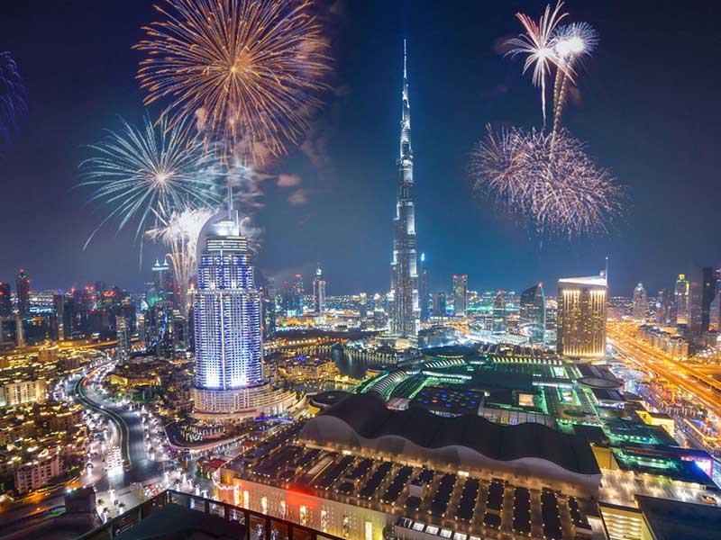 NYE Fireworks Burj Khalifa