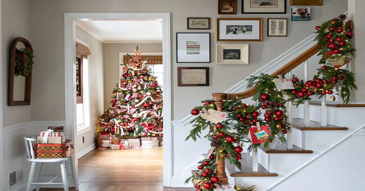 صورة توضح ديكورات وأفكار للكريسماس