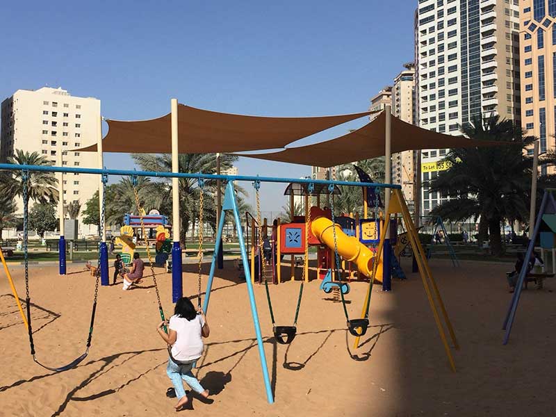 play area at al nahda park sharjah