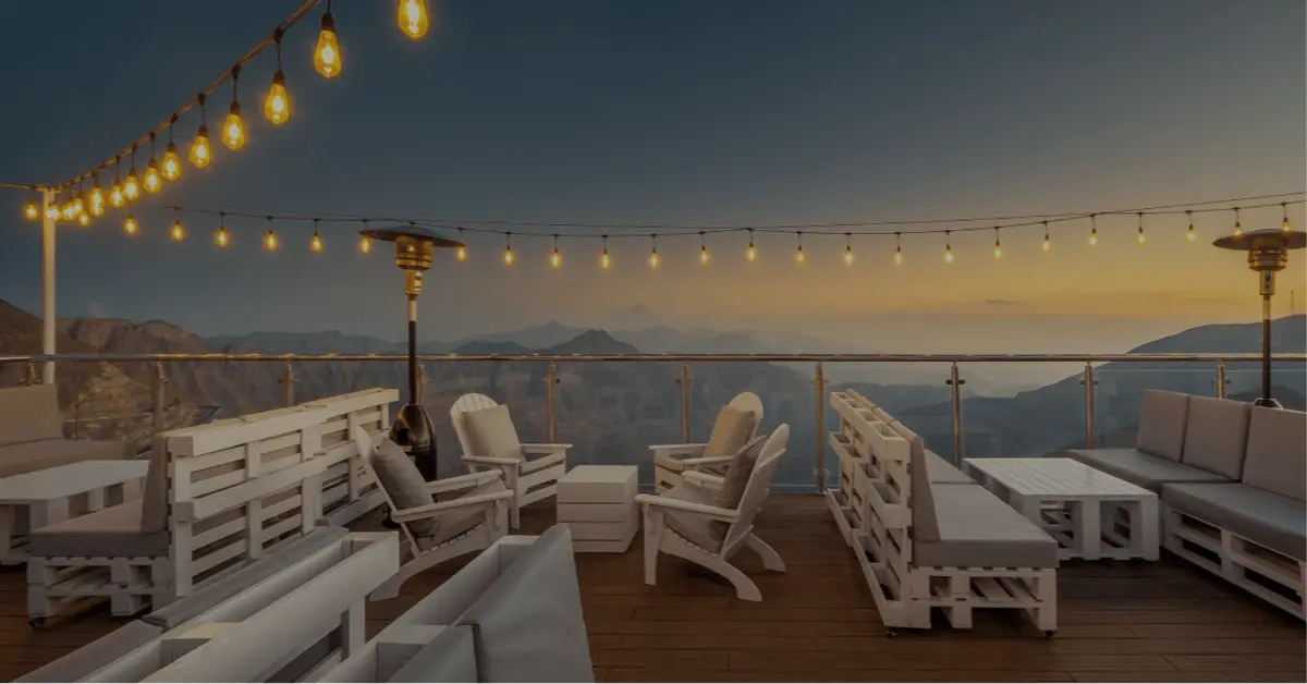 Dining venues up in the mountains with a scenic view