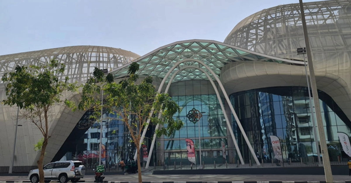 Outdoor view of the mall