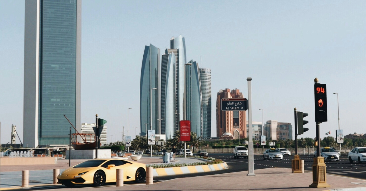 A beautiful day at Abu Dhabi’s Al Alam Street