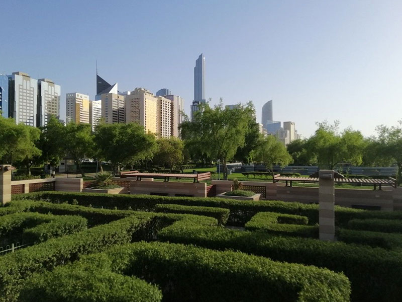 green fields at Khalifa Park