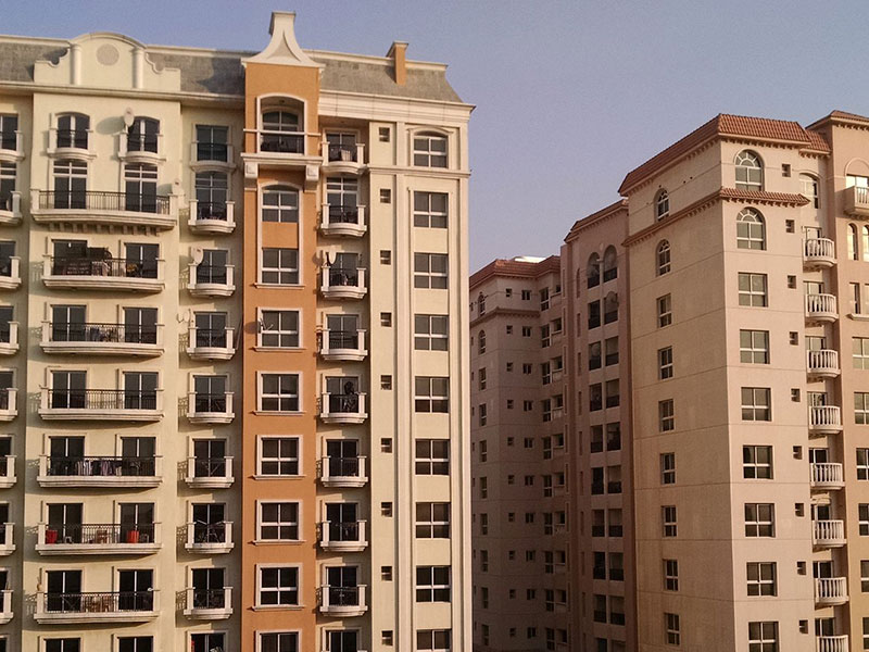 apartment building in International City