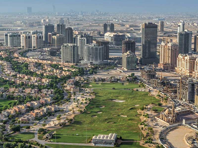 dubai sports city view 