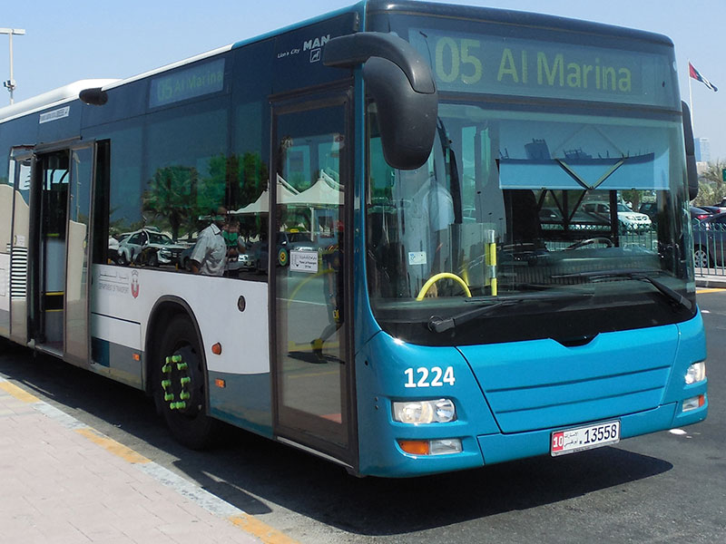 Abu Dhabi public bus 