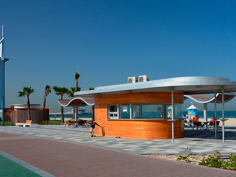 kiosk in Umm Suqeim beach