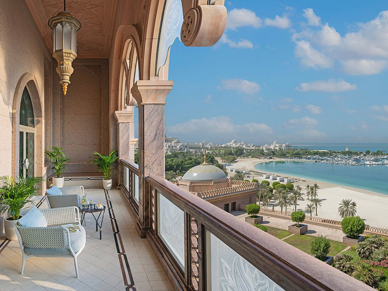 اطلالة الغرف في فندق قصر الامارات