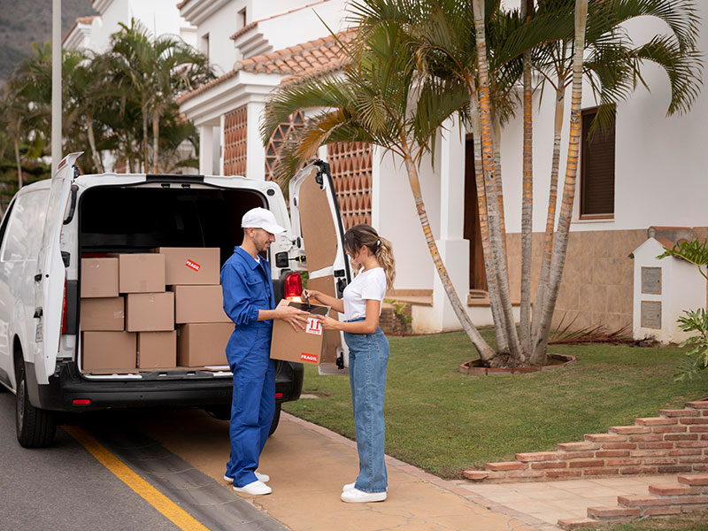 loading moving truck 