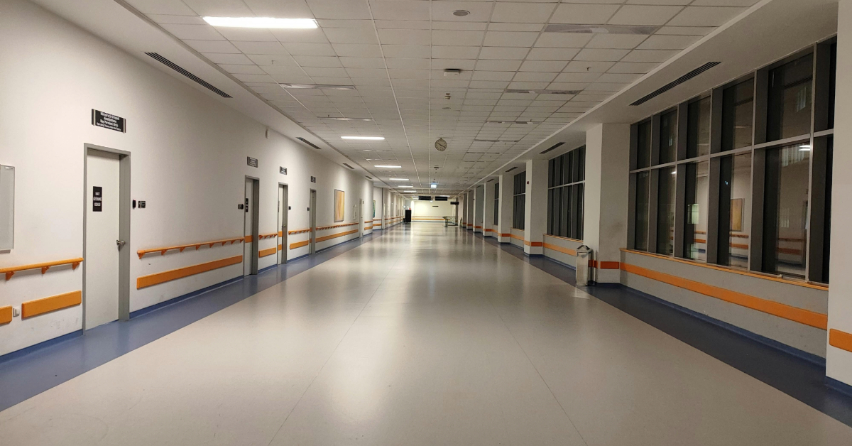 Modern Hospital Corridor
