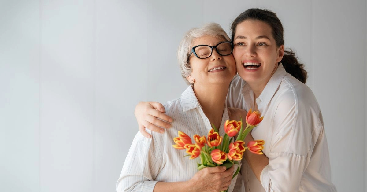 Mother and daughter celebrating Mother’s Day together