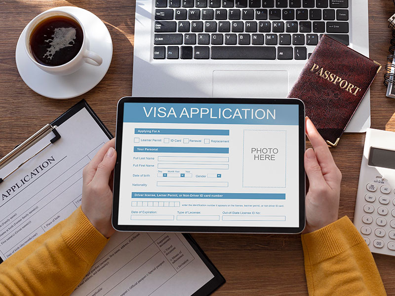 E visa application 