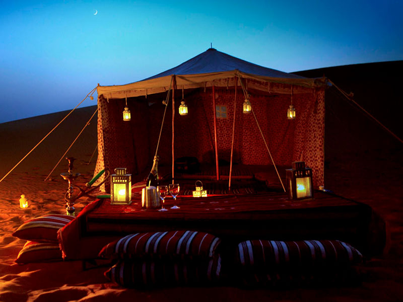 tent in the desert