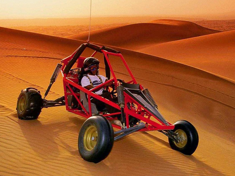 driving in the desert 