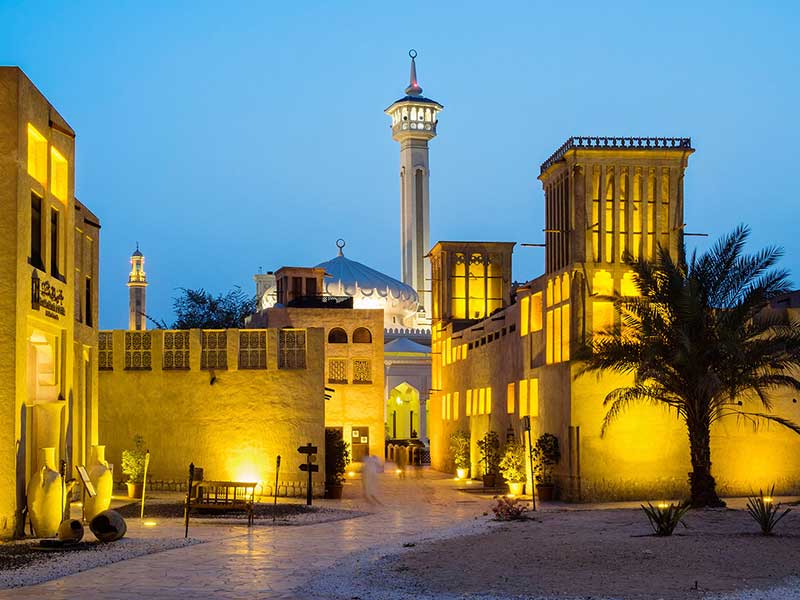 mosque in Dubai Old City 